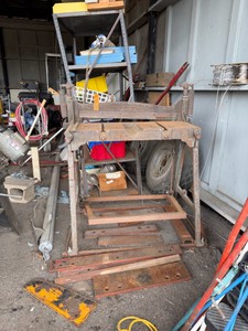 Vintage Peck  Acme foot operated sheet metal shear