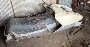 Vintage snowmobile, ModifiedParts Machine