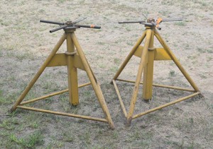 (2) Aircraft Heavy-duty ground support  stabilizing stands.
