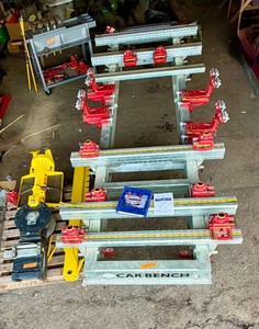 Car Bench Frame Straightening with accessories as seen.
