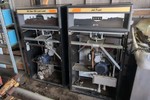 (2) Vintage commercial or fleet-style mechanical fuel dispensers