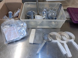 STAINLESS SAUSAGE STUFFERS, BONE SCRAPERS, AND MISC MARINADE INJECTORS