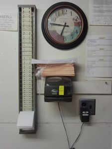 LATHEM TIME CLOCK STATION