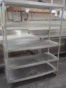NSF STAINLESS STEEL 5 SHELF RACK
