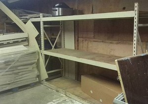 2 HUGE METAL PALLET RACKING SHELF