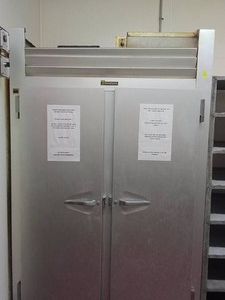 LARGE NSF TRAULSEN TWO DOOR FREEZER