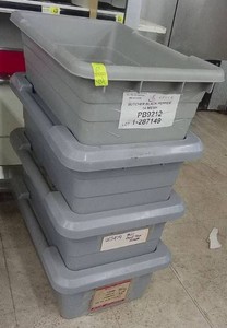 4 COMMERCIAL GRADE MEAT PROCESSING TUBS