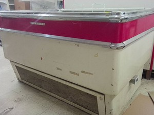 VINTAGE HUSSMAN COMMERCIAL CHEST FREEZER MERCHANDISER