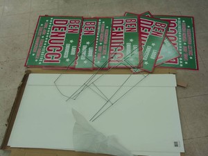 BRAND NEW HEAVY HARD POSTER BOARDS AND YARD SIGNS
