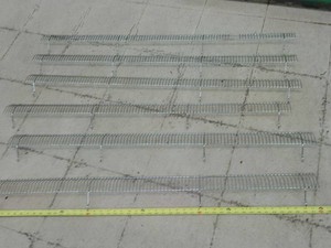 6 STAINLESS SHELF STOPSHOLDERS