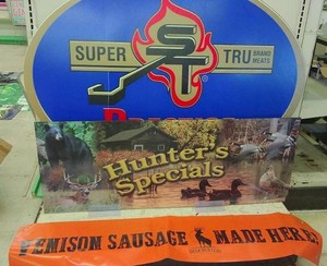 ATTENTION HUNTERS MEAT RELATED SIGNAGE