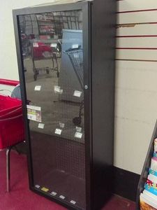 LOCKED DISPLAY CASE