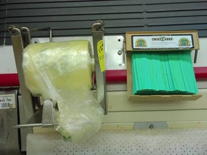 GROCERY STORE BAG DISPENSER AND TWIST-TIE DISPENSER