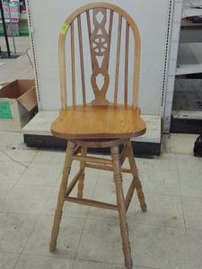 TALL OAK BUN STOOL
