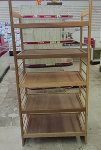 WOOD DISPLAY SHELF