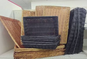 20 OVERSIZED WICKER BASKETS