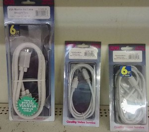 3 NEW MONITOR CABLES