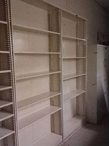 2 METAL  WALL SHELVES