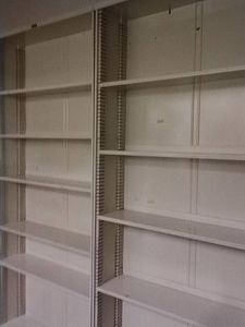 2 METAL WALL SHELVES
