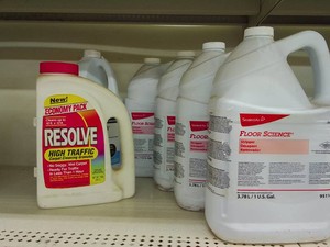 3 BOTTLES FULL OF FLOOR SCIENCE STRIPPER AND RESOLVE CLEANER