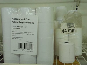 LARGE LOT OF CALCULATOR CASH REGISTER ROLLS
