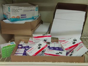 LARGE MISC OFFICE SUPPLY LOT