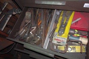 Contents of Drawer - Chisels, Hose Pliers