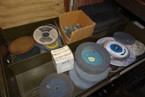 Contents of Drawer - Abrasive Wheels