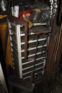 Rolling Storage Rack with Assorted Steel