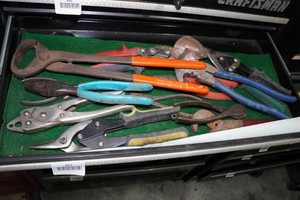 Contents of Drawer - Pliers, Shears
