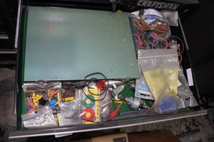 Contents of Drawer - Electrical Connectors and Parts
