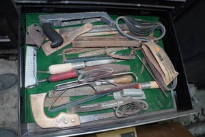 Contents of Drawer - Saws and Sanding