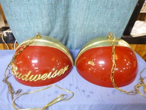 2 Budweiser Hanging Lights