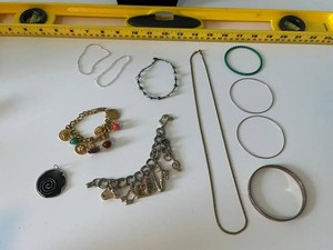 Mixed Jewelry Lot - Necklaces, Bracelets, Bangles & Charms