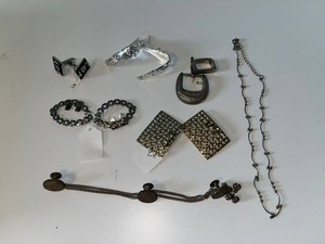 VTG Costume Jewelry Mixed Lot - Necklace, Cufflinks & Shoe Clips