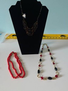 VTG Costume Jewelry Necklaces - Beaded Designs (Lot of 3)