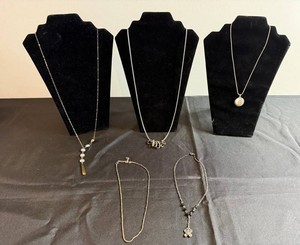 VTG Fashion Jewelry Necklaces - Statement Pendant & Chain Mixed Lot