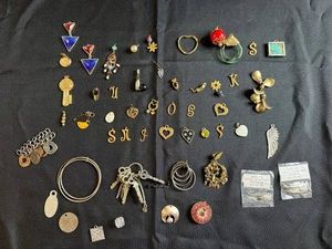 VTG Costume Jewelry - Mixed Lot of Charms for Jewelry Making, Brooches, Rings & Pendants