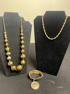 Vintage Costume Jewelry - Sarah Coventry, Monet & Beaded Necklace 3-Piece Set