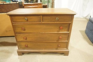 Vintage 5 drawer chest of drawers 48x20x35