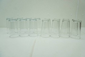 Libbey Glass Water Glasses along with Turkish set. Script.