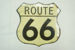 metal sign Route 66 10 tall