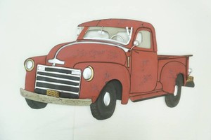 metal art vintage style pick up truck wall decor 25 long