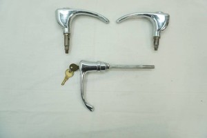 OE 1940 Chevrolet Rear trunk lid locking handle, OE vintage locking door Handle for Chevrolet, Buick, Pontiac, Oldsmobile with 2 keys