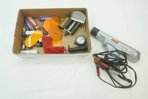 Penske timing light, reflectors, temp gauge, spark plugs