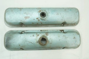 one pair of vintage Pontiac small block engine valve covers in nice condition
