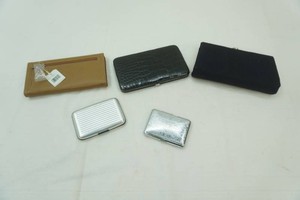 3 NWT ladies clutches, cigarette case, credit card case