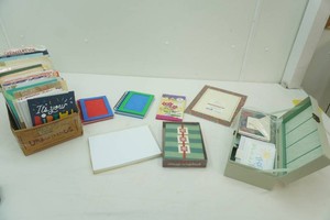 large variety of occasional cards, thank you cards, photo booklets