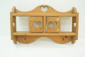 heart theme wood shelf 21 wide