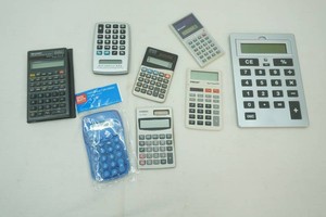 group of pocket calculators